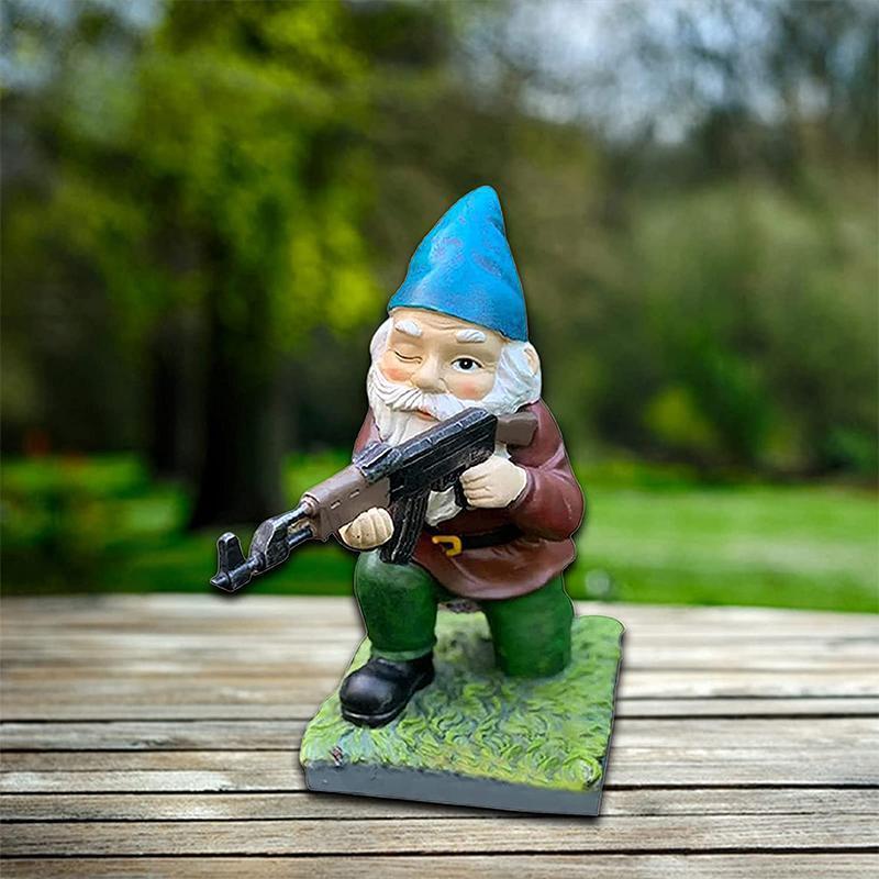 Vivolux | Militärischer Gartenzwerg mit Tarnuniform