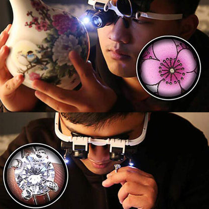 Vivolux | Vergrößerungsgläser mit LED-Lampen für doppelte Augen
