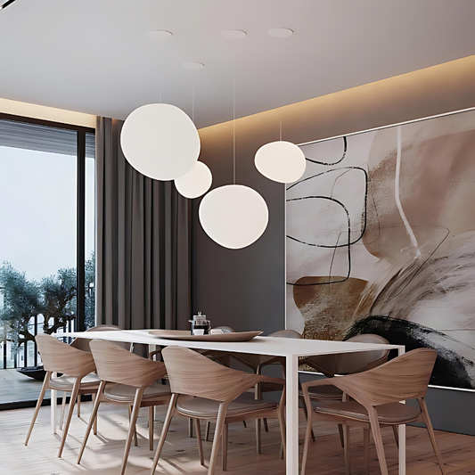 Vivolux | Elegante Glas-Kiesel-Pendelleuchte