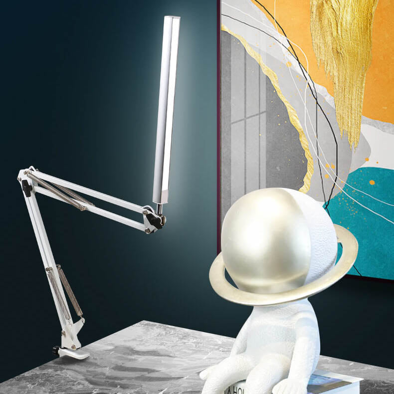 Vivolux | LED Klappbarer Langer Arm Clip Augen Schutz USB Lese Tischlampe