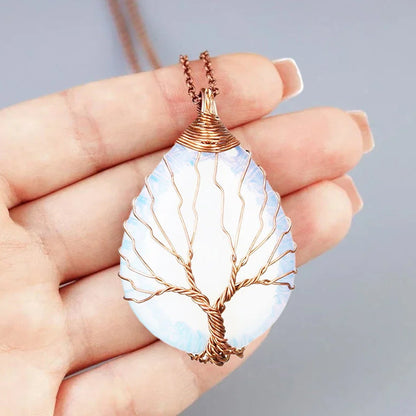Tree of Life Opal Halskette