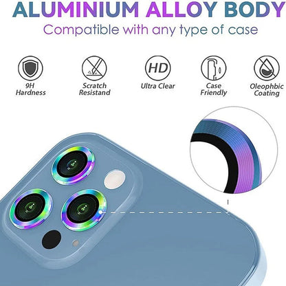 Vivolux | Bunter Saphir-Objektivschutz für iPhone