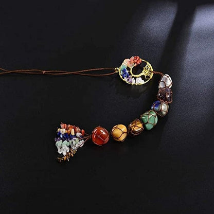 Vivolux | 7 Chakra Stein Heilung Kristall Lebensbaum Dekoration