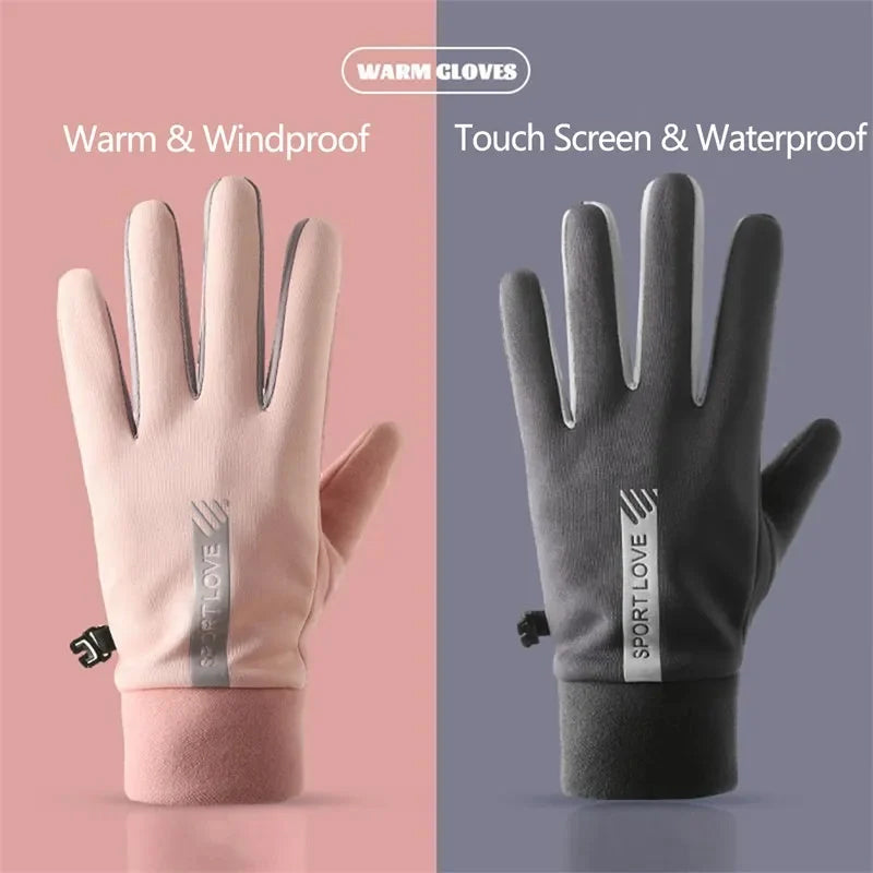 Wasserdichter, rutschfester und kältebeständiger Finger-Touchscreen-Handschuh