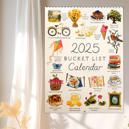 2025 Bucket List Kalender