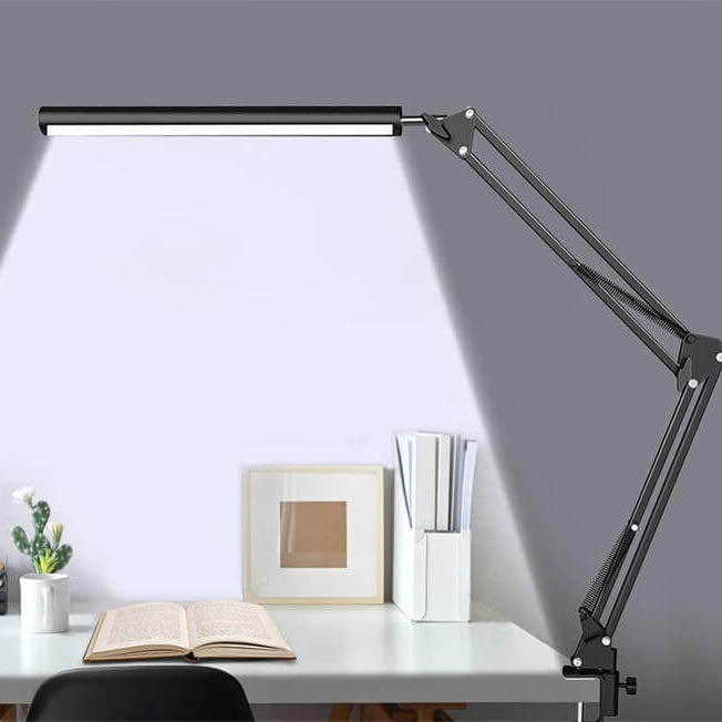 Vivolux | LED Klappbarer Langer Arm Clip Augen Schutz USB Lese Tischlampe