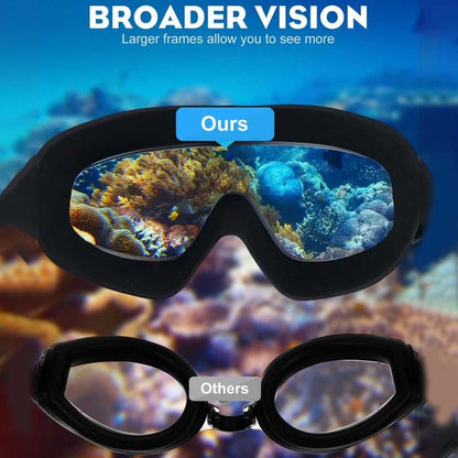 Weitwinkel-Schwimmbrille mit Antibeschlag-Effekt