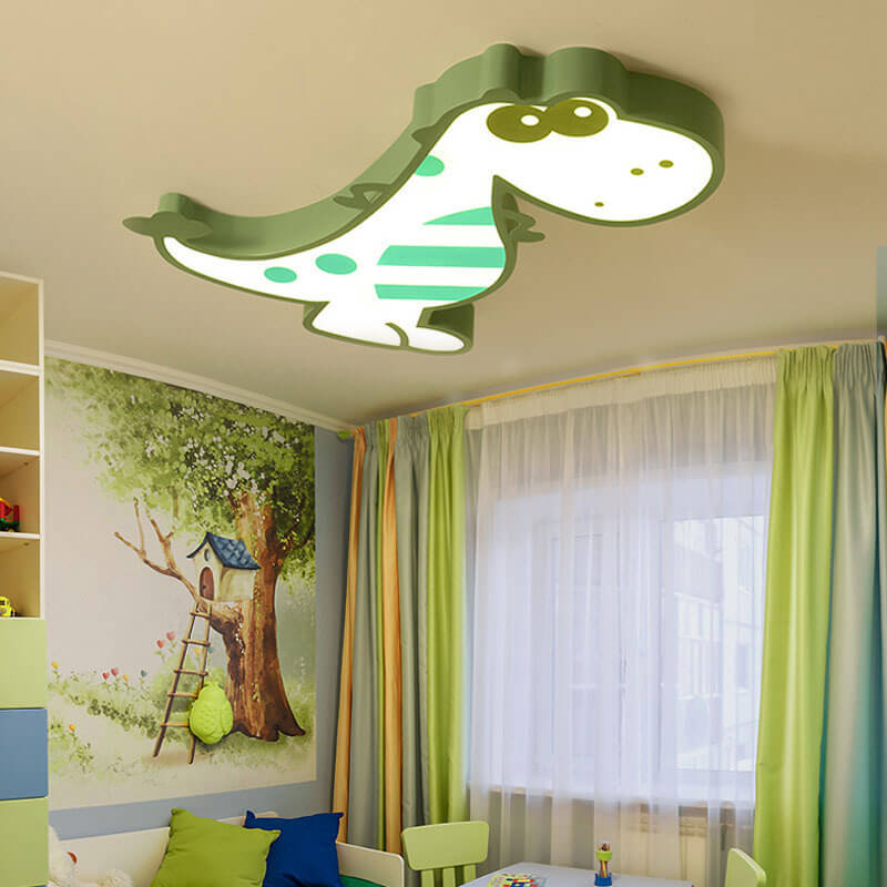 Vivolux | DinoBright LED Deckenleuchte | Kreatives Dinosaurier-Design | Kinderzimmerlampe | Warm- & Weißlicht | Dimmbar
