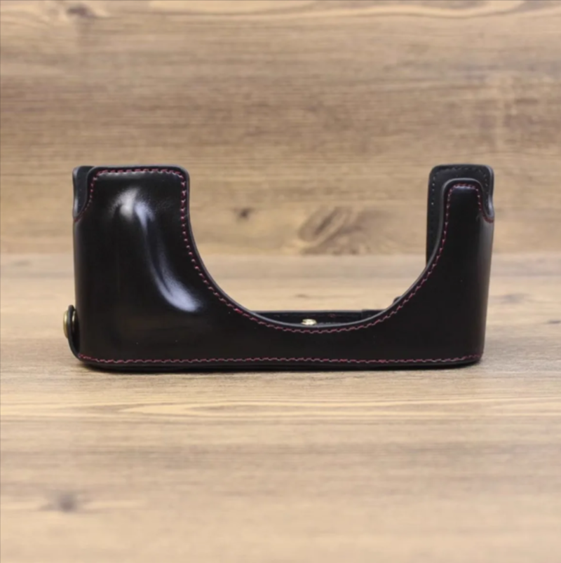 Vivolux | 1/4 inch Draad PU Leer Camera Halve Case Basis voor Leica M10 (Zwart)