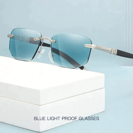 Vivolux | Saphir Hohe Härte Anti-Blau Licht Weit und Nah Lesebrille Sonnenbrille