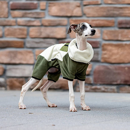 Vivolux | Vollständiger Schutz Polar Fleece Hund Overall mit abnehmbarem Kragen