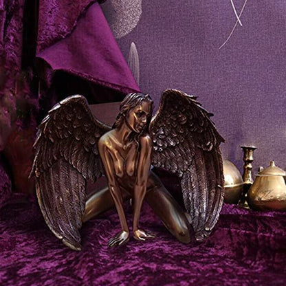 Vivolux | Art Angel Weiblich Frau Flügel Knien Umhang Hut