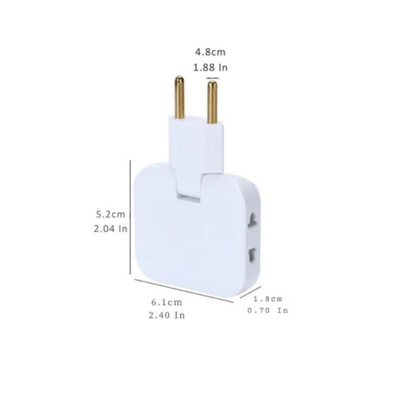 Vivolux | FlexiPlug – Ultradünne 180° drehbare Steckdosenleiste mit mehreren Steckdosen