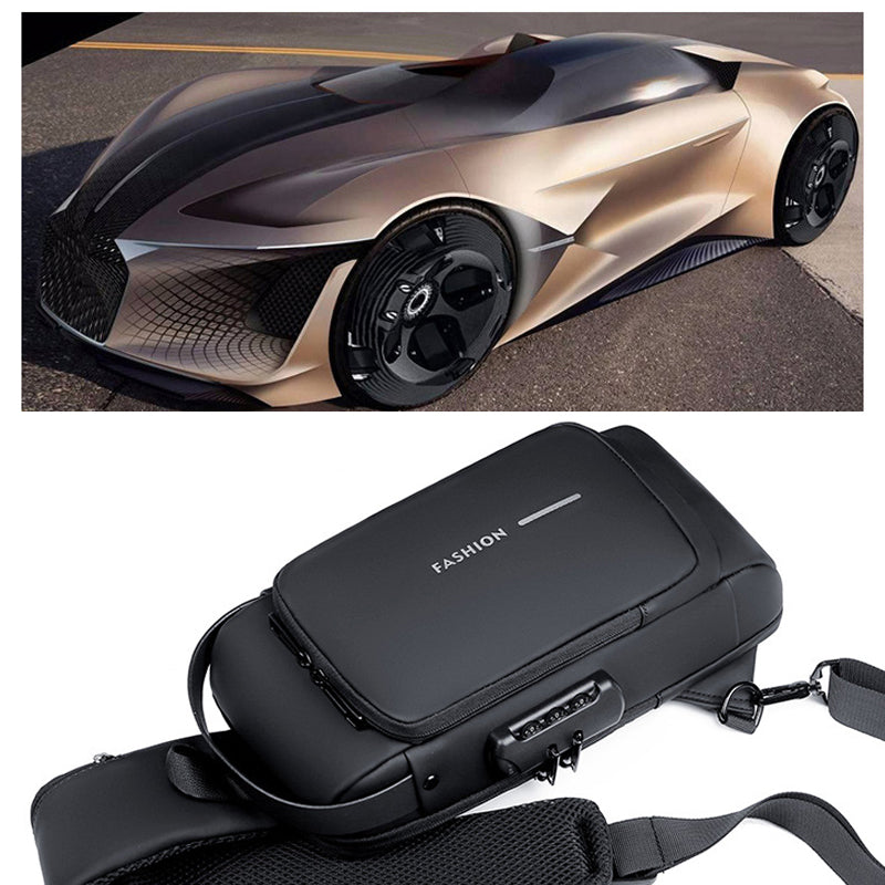 Vivolux | Diebstahlsicherer Umhängetasche mit USB-Ladeanschluss