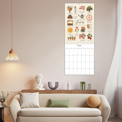 2025 Bucket List Kalender