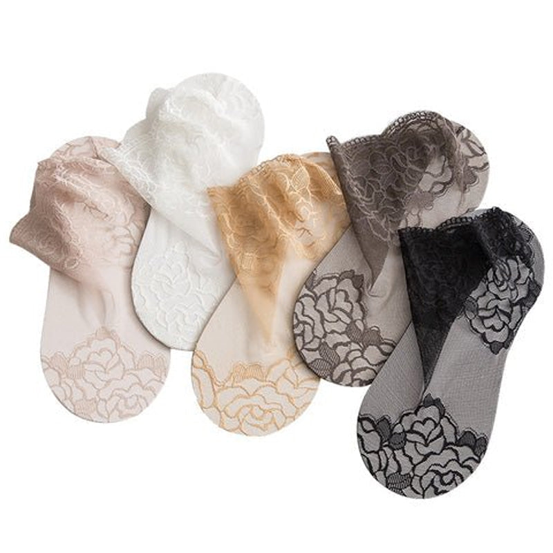 Vivolux | Damenmode Spitze Socken (6 Paare)