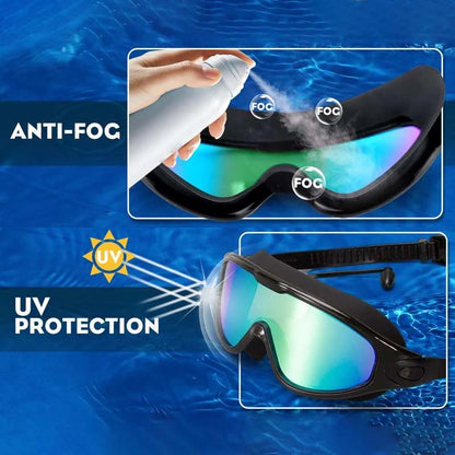 Weitwinkel-Schwimmbrille mit Antibeschlag-Effekt