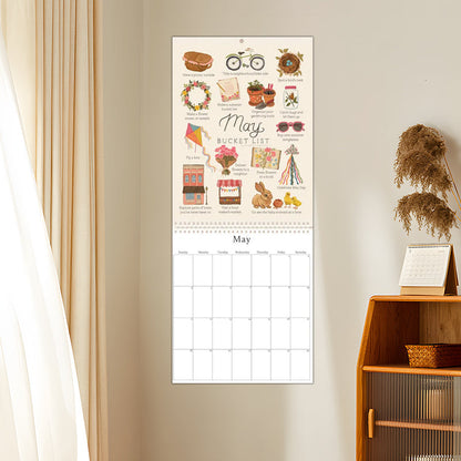 2025 Bucket List Kalender