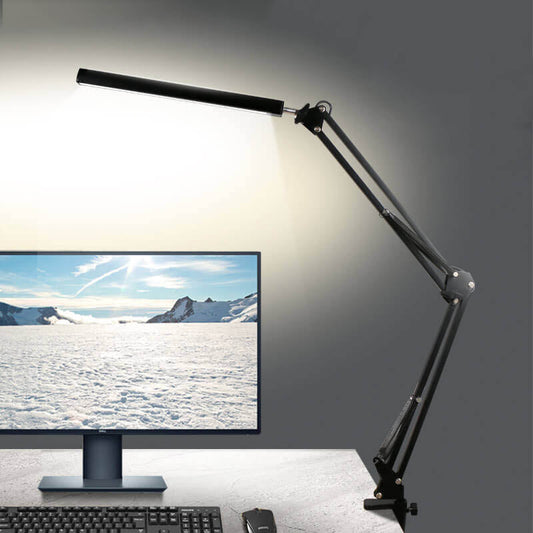 Vivolux | LED Klappbarer Langer Arm Clip Augen Schutz USB Lese Tischlampe