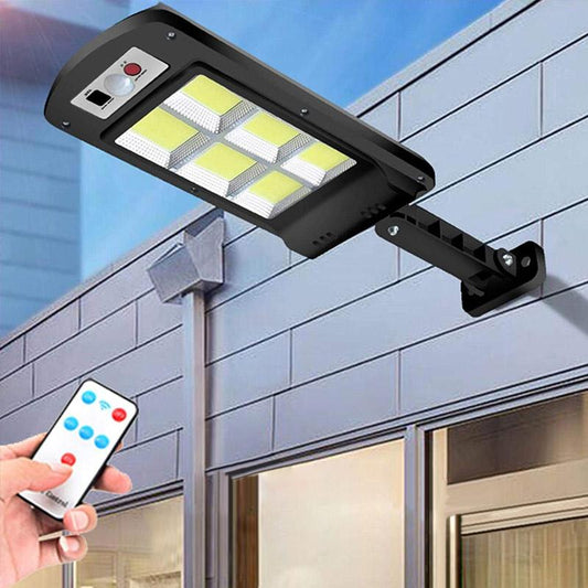 Vivolux | 200W Außen-Solar-LED-Lampe mit Fernbedienung, Bewegungs- und Dämmerungssensor