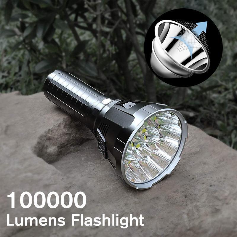 Vivolux | 30000-5000 Lumen Hochleistungs-LED-Taschenlampe, wasserdicht