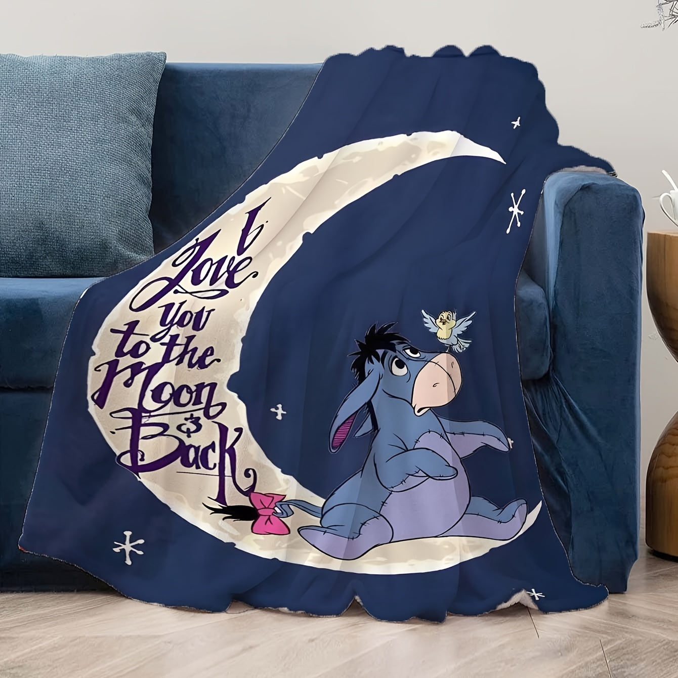 Vivolux | Weiche Fleece-Decke mit Eeyore-Design - Erhältlich in mehreren Größen für alle Jahreszeiten