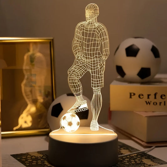 Vivolux | Fußballer 3D Lampe – Für eine sportliche Atmosphäre
