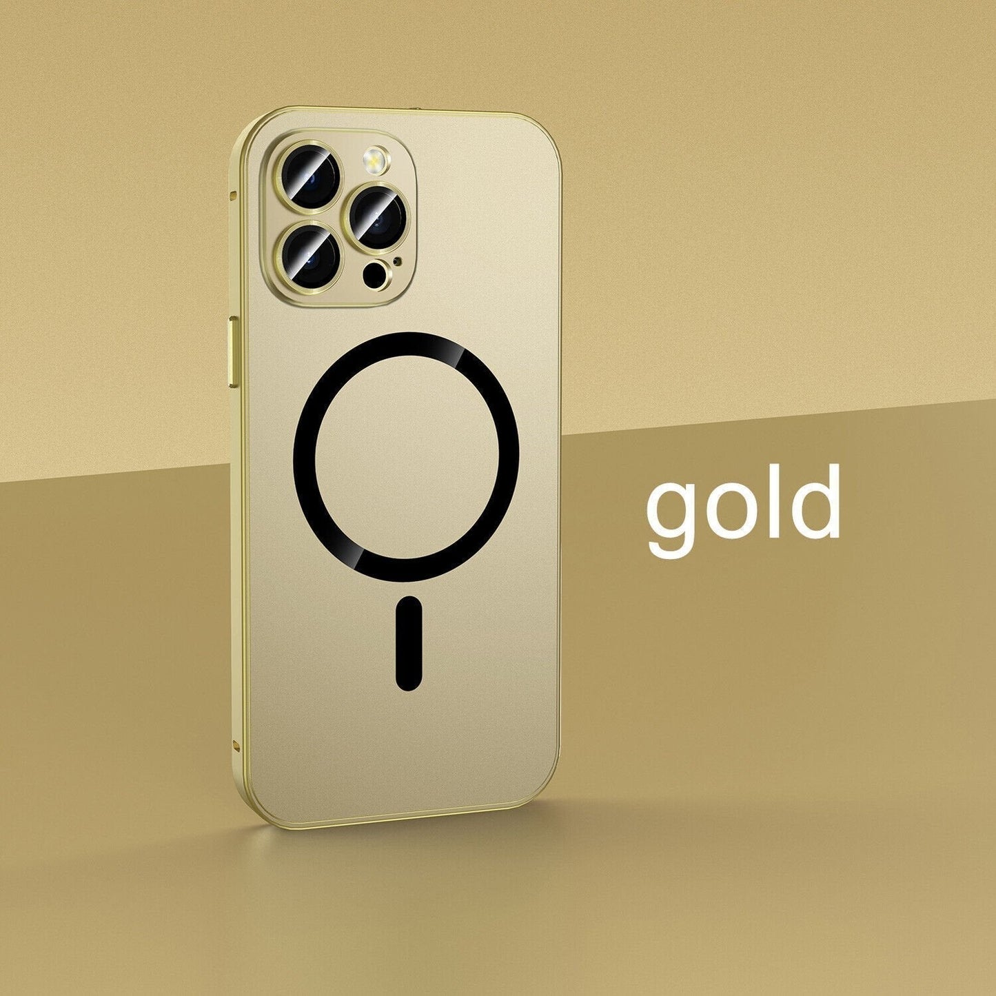 Aufladung Aluminium Metall Bumper Matte Case Cover für iPhone