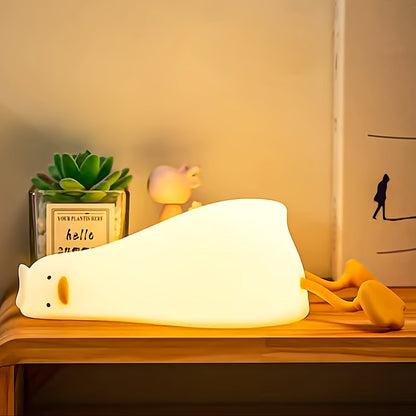 Vivolux | Sleeping Duck Lampe - Wiederaufladbare Dimmbare Silikon Nachtlicht