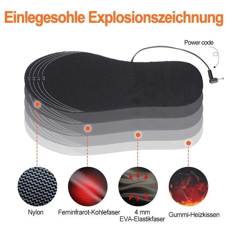 USB-beheizte Einlegesohlen-Fußwärmer