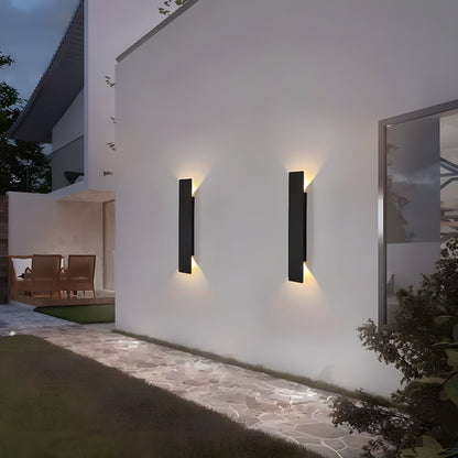Licht - Moderne wetterfeste LED-Wandleuchte aus Aluminium für den Außenbereich