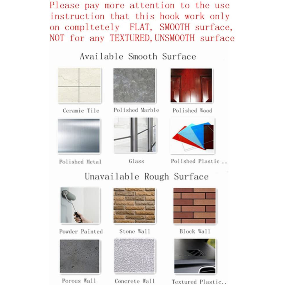 Vivolux | 2-Pack: Schwerlast-Vakuum-Saugbecher-Haken