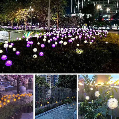 Vivolux | 2-Pack: Outdoor Solar Löwenzahn Rasenlichter