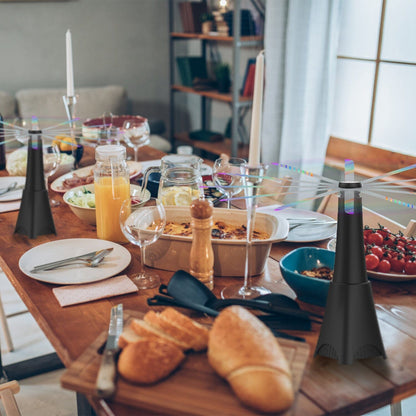 Vivolux | 2er-Pack: Tragfan mit reflektierendem Fliegenabwehr, wiederaufladbarer Akku betrieben