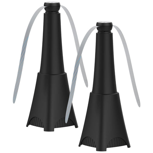 Vivolux | 2er-Pack: Tragfan mit reflektierendem Fliegenabwehr, wiederaufladbarer Akku betrieben