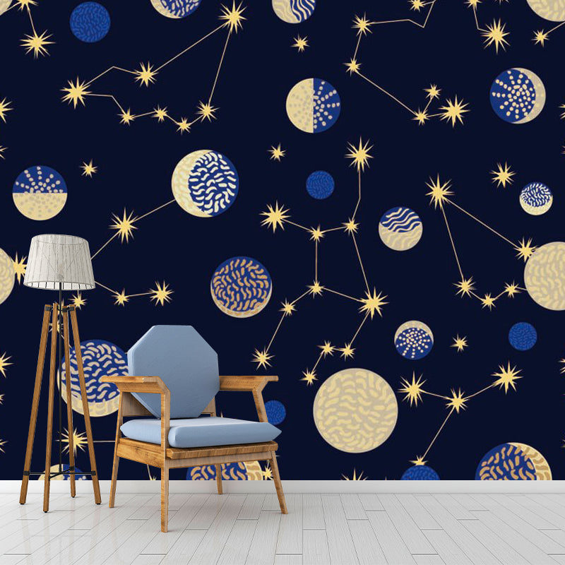 Vivolux | Clouding Pattern Mural Decal Pastellfarbe Zeitgenössische Wandverkleidung für das Wohnzimmer
