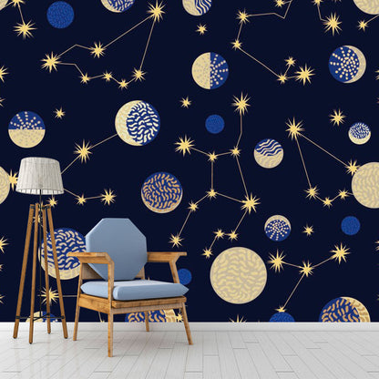 Vivolux | Clouding Pattern Mural Decal Pastellfarbe Zeitgenössische Wandverkleidung für das Wohnzimmer