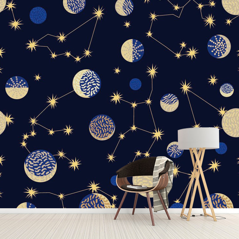 Vivolux | Clouding Pattern Mural Decal Pastellfarbe Zeitgenössische Wandverkleidung für das Wohnzimmer