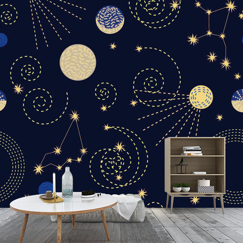 Vivolux | Clouding Pattern Mural Decal Pastellfarbe Zeitgenössische Wandverkleidung für das Wohnzimmer