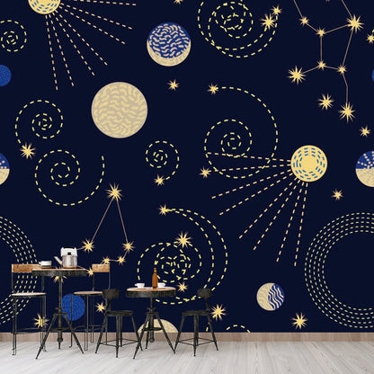 Vivolux | Clouding Pattern Mural Decal Pastellfarbe Zeitgenössische Wandverkleidung für das Wohnzimmer