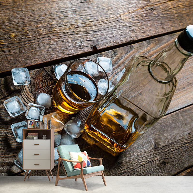 Vivolux | Extra große Wein Wandmural Lichtfarbe Vlies Wandkunst für Club Dekor, kundenspezifisch