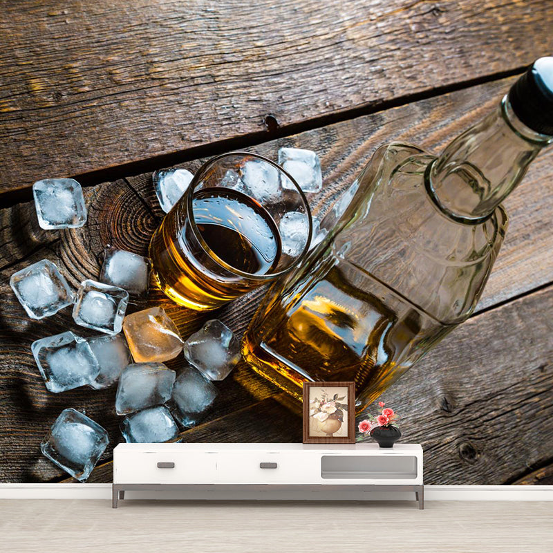 Vivolux | Extra große Wein Wandmural Lichtfarbe Vlies Wandkunst für Club Dekor, kundenspezifisch