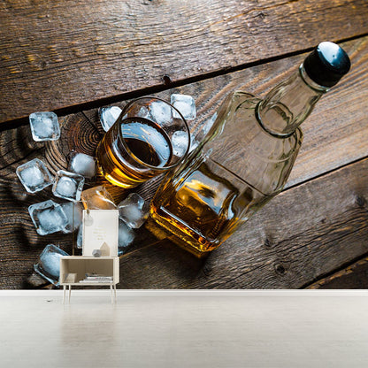 Vivolux | Extra große Wein Wandmural Lichtfarbe Vlies Wandkunst für Club Dekor, kundenspezifisch