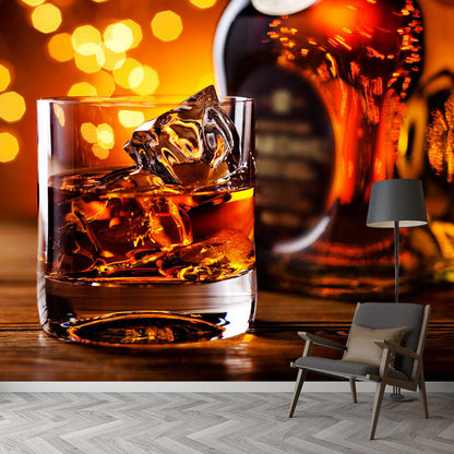 Vivolux | Extra große Wein Wandmural Lichtfarbe Vlies Wandkunst für Club Dekor, kundenspezifisch