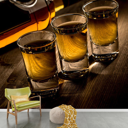 Vivolux | Extra große Wein Wandmural Lichtfarbe Vlies Wandkunst für Club Dekor, kundenspezifisch