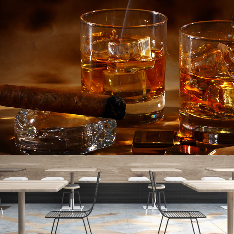 Vivolux | Extra große Wein Wandmural Lichtfarbe Vlies Wandkunst für Club Dekor, kundenspezifisch