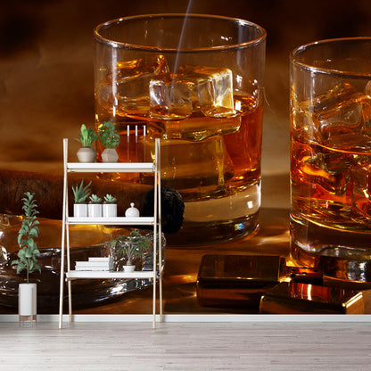 Vivolux | Extra große Wein Wandmural Lichtfarbe Vlies Wandkunst für Club Dekor, kundenspezifisch