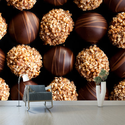 Vivolux | Donkere Kleur Heerlijke Chocolade Muur Tattoo Hedendaags Non-woven Materiaal Muurbedekking