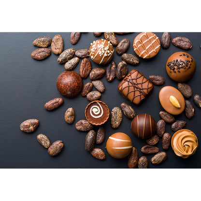 Vivolux | Donkere Kleur Heerlijke Chocolade Muur Tattoo Hedendaags Non-woven Materiaal Muurbedekking