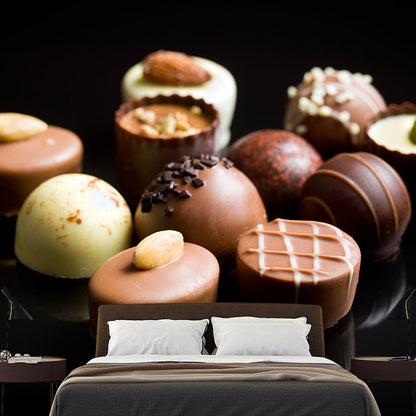 Vivolux | Donkere Kleur Heerlijke Chocolade Muur Tattoo Hedendaags Non-woven Materiaal Muurbedekking